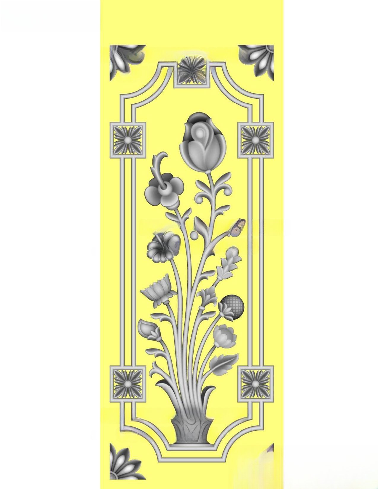 MD - MIX-127 Divine Carved Relief CNC Design